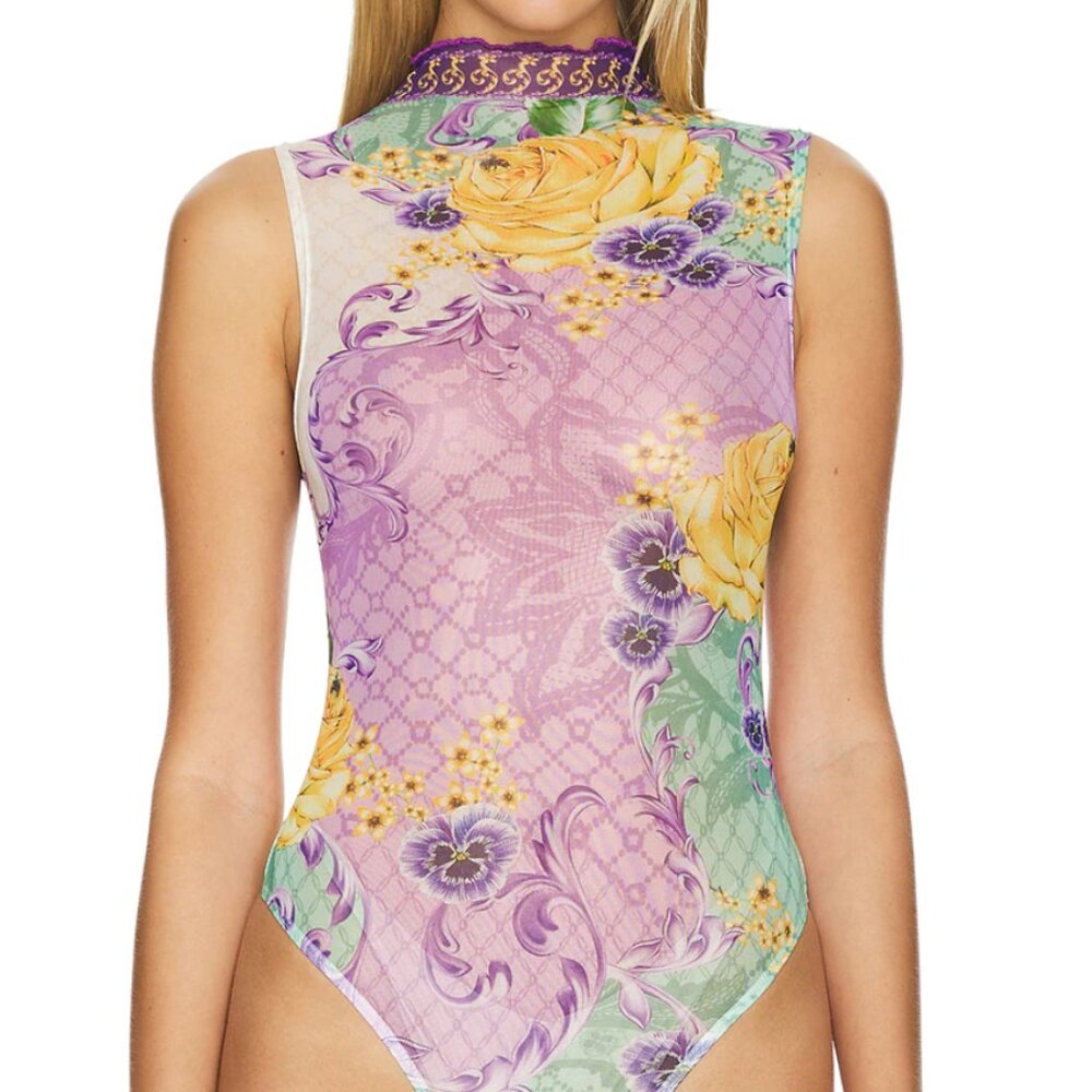 Agua Bendita Mary Bodysuit in Meadow Revolve